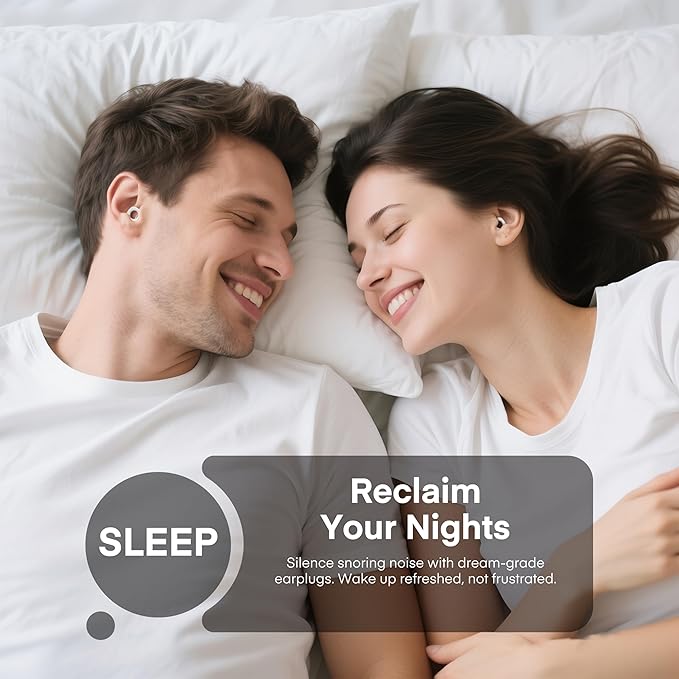 Soft Ear Plugs for Sleeping,Reusable Ear Plugs for Noise Reduction