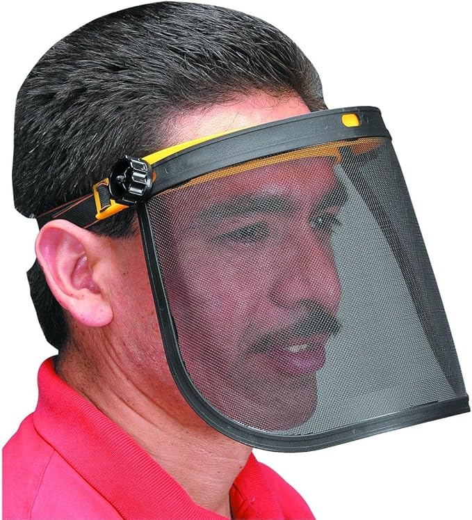 Zenport FS825-10PK Adjustable Wire Mesh Visor Face Shield Protective Face Wear44; Box of 10