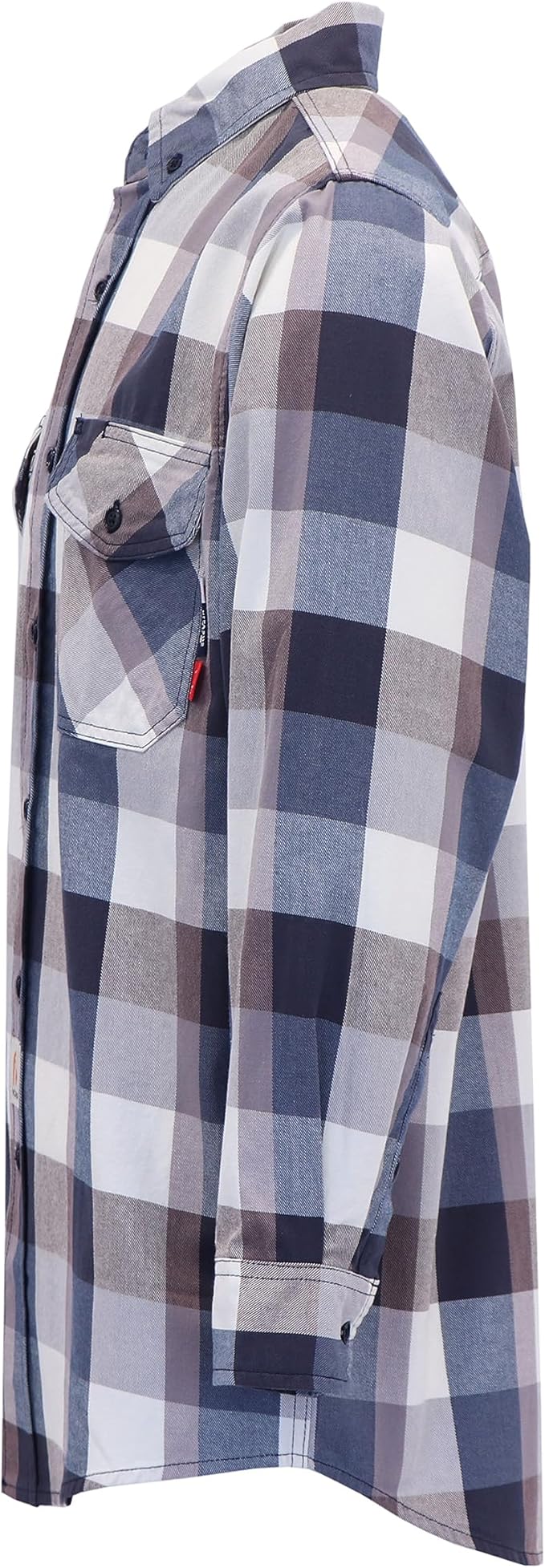 BOCOMAL FR Shirts Flame Resistant 100% C NFPA2112 7.5oz Men's Fire Retardant Welding Shirt