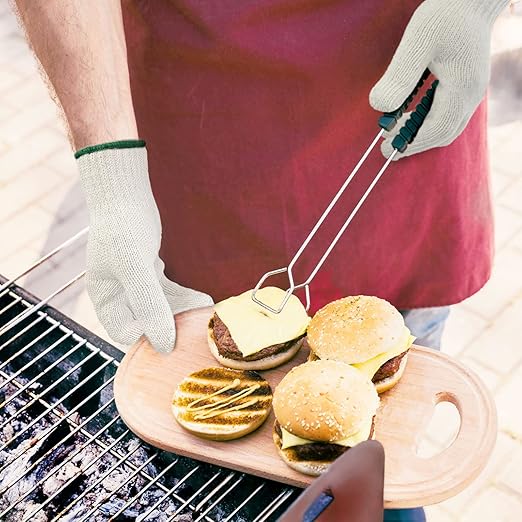 GSAFEME 12 Pairs Cotton Glove Liners for BBQ, Cooking, Grilling, Food Handling - Safety Work Gloves Hand Saver, X-Large