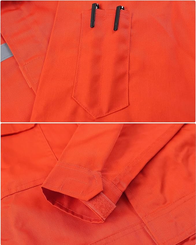 Mens Workwear Coveralls Work Mechanic Jumpsuits Long Sleeve Coverall Work Wear Multi Pockets