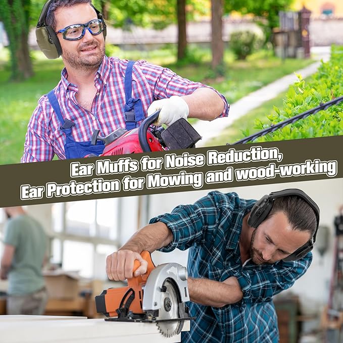 GUCHO Hearing Protection Ear Muffs,Shooting Range Ear Protection for Hunting Mowing