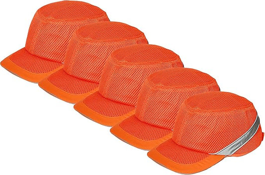 Zojo Baseball Bump Cap Hard Hat Helmet,5PCS Reflective Breathable Lightweight Safety Cap for Men and Women
