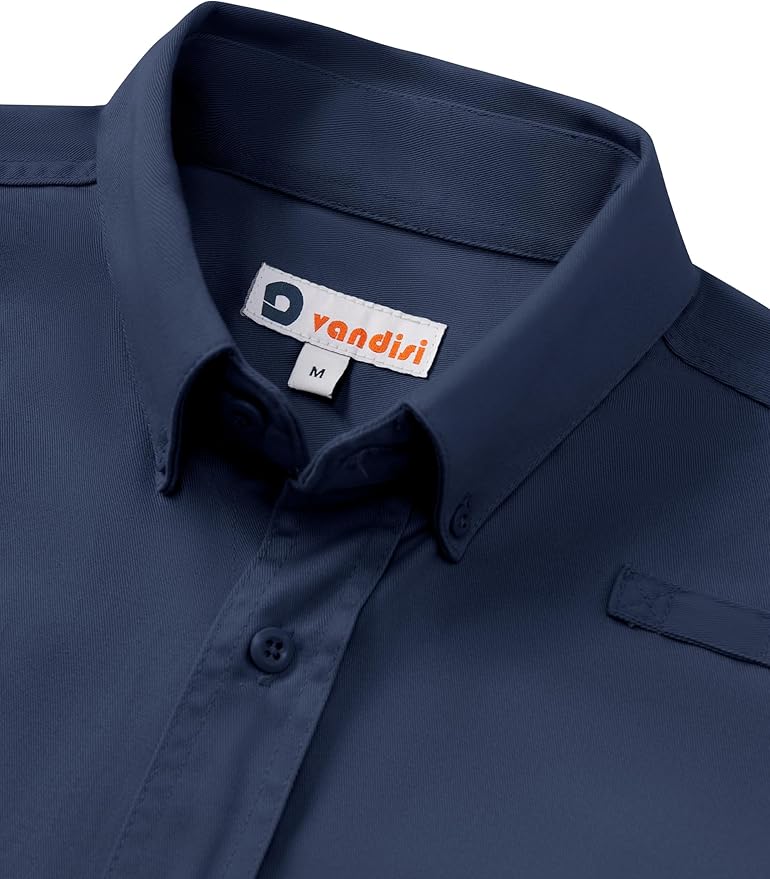 Welding Shirts for Men 7.5oz 100% Cotton Flame Resistant Fr Shirts NFPA2112 Men's Fire Retardant Welding Shirts