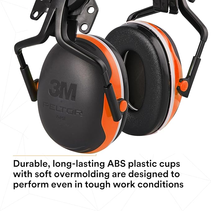 3M PELTOR Hearing Protection Earmuffs, X4 Series Noise Protection, Construction, Manufacturing, Assembly, Sanding