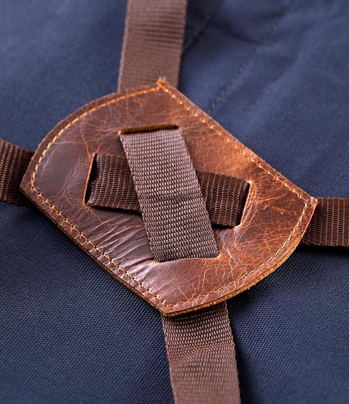 Cross Back Canvas Aprons With Pockets |Adjustable Leather Strap|Work Apron|Chef Apron|Woodworking, Grilling