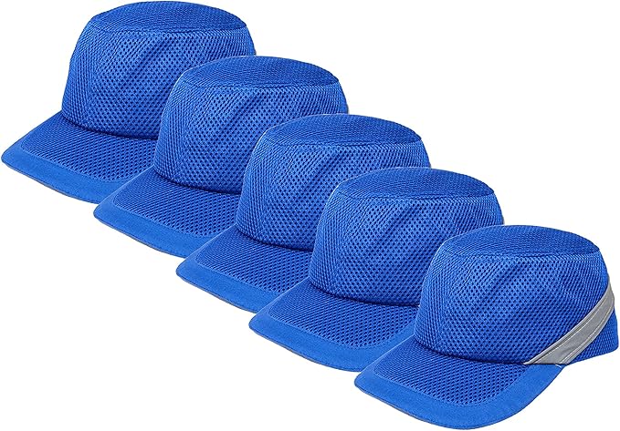 Zojo Baseball Bump Cap Hard Hat Helmet,5PCS Reflective Breathable Lightweight Safety Cap for Men and Women