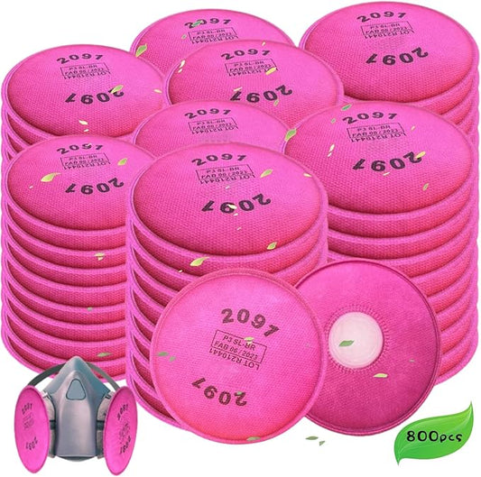 800Pieces-(400pack) 2091 Particulate Filter,2091 Filter Compatible with 6000 6200 6800 7000 FF-4 Series to Replace Filters