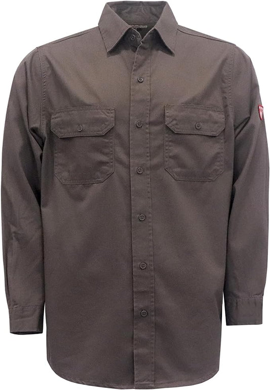 TICOMELA FR Shirts for Men Flame Resistant/Fire Retardant Shirt NFPA2112 7.5oz Men's Welding Shirt