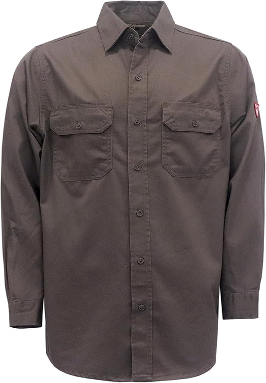TICOMELA FR Shirts for Men Flame Resistant/Fire Retardant Shirt NFPA2112 7.5oz Men's Welding Shirt
