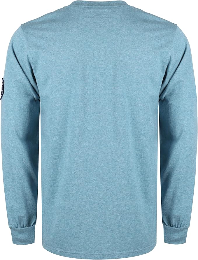 BOCOMAL FR Shirts Lightweight Classic Crew Long Sleeve Fire Resistant Shirt CAT2