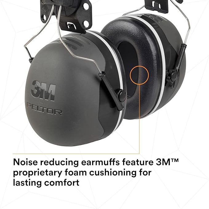 3M PELTOR Ear Muff Hearing Protection, X5 Series, Noise Protection NRR 21 dB, Construction, Manufacturing, Automotive