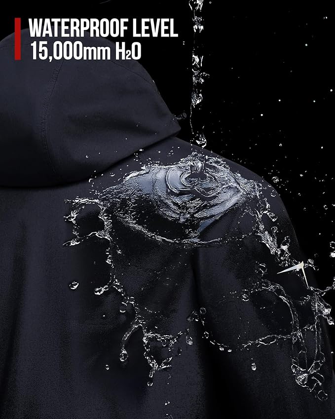 Motorcycle Rain Gear, Rain Suit for Men & Women Waterproof Jacket and Pants Breathable Reflective Raincoat for Fishing, Golf