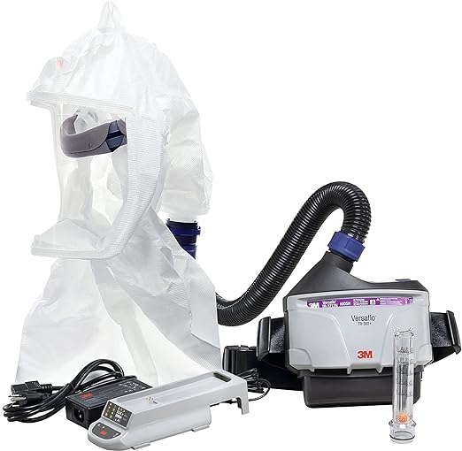 3M PAPR Respirator, Versaflo Powered Air Purifying Respirator Kit, TR-300N+ ECK, Healthcare, Hood Assembly, Easy to Clean and Maintain, All-in-One Res