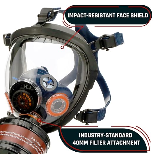 Parcil Distribution ST-100X Light Amber Full Face Respirator