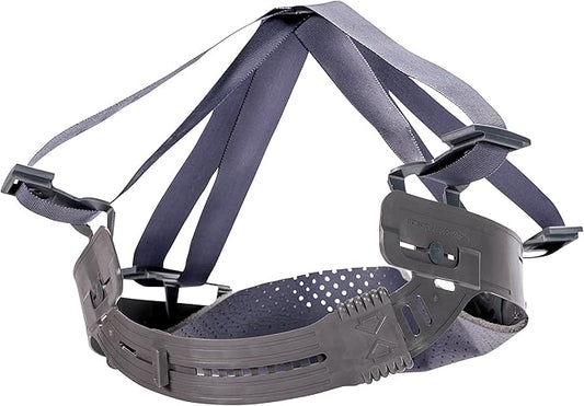 MSA Staz-On Replacement Suspension - 4-Point Replacement Suspension Attachment for Hard Hat, Adjustable, Replaceable & Durable Helmet Suspension