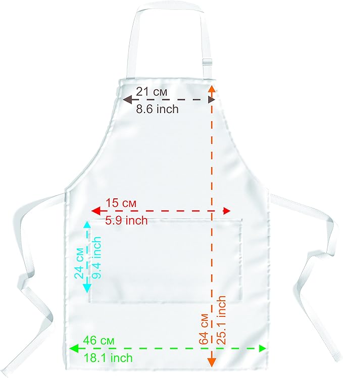 lepni.me Chefs Aprons | Cooking Baking Grilling for Home Restaurant | Premium Kitchen Aprons with Double Pocket for Men Women