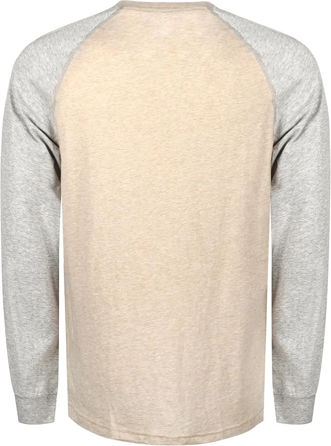 BOCOMAL FR Shirts Two-Tone Crew for Summer 4oz EX Lightweight Flame Resistant Long Sleeve Work T-Shirt Base Layer