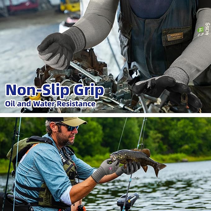 Schwer AIR-SKIN Cut Resistant Work Gloves AR5918 with Extreme Lightweight&Thin, Safety Cutting Gloves for Fishing, Refined Work, Garden, Touch-screen, Non-PFAS, 3D-Comfort Fit, Breathable, 2 Pair (L)