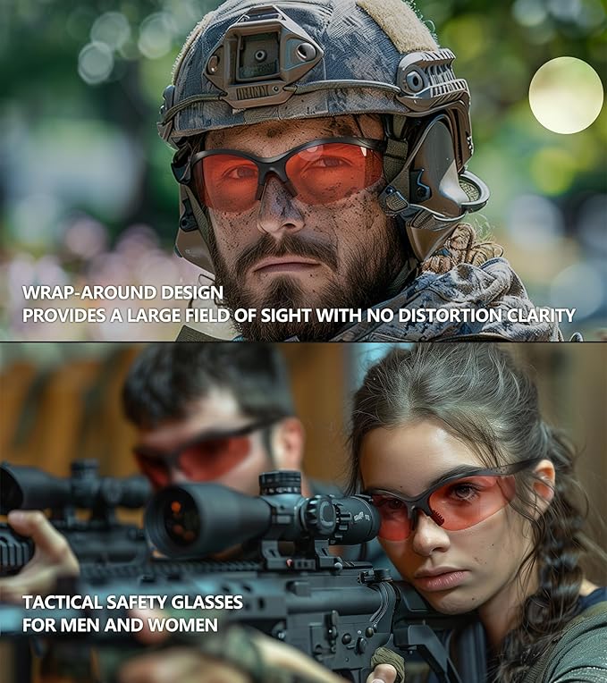 Shooting Glasses for Men and Women Anti Fog ANSI Z87.1 Eye Protection
