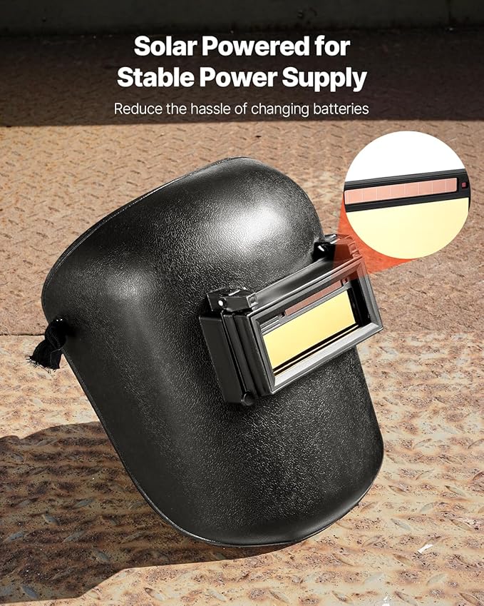 VEVOR Auto Darkening Welding Lens 4.25" x 2", Shade 5-13 Adjustable True Color Welding Lens with Dual Arc Sensors & Gold Coating, Compatible with Most Welding Helmets for TIG, MIG, MMA Applications