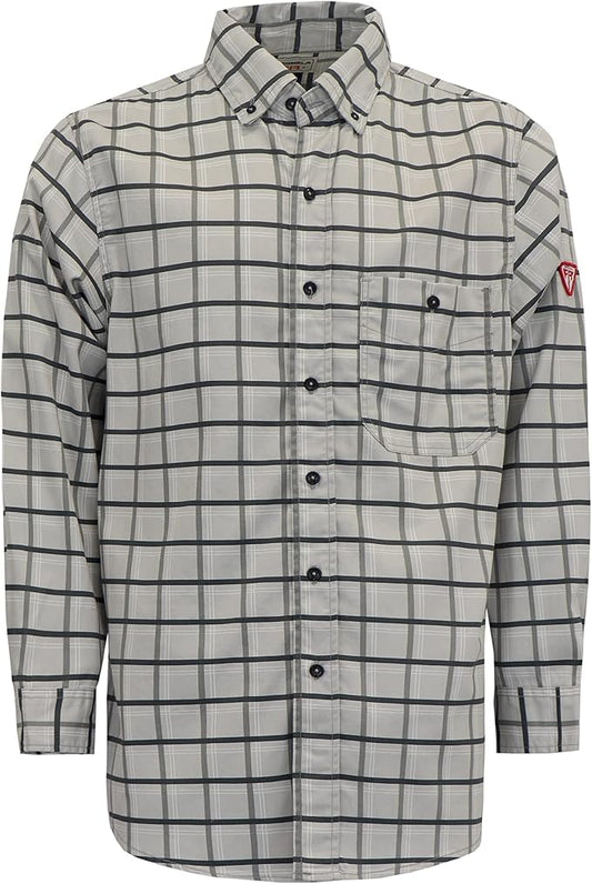 TICOMELA FR Shirt for Men Flame Resistant Shirts 6.5oz Light Weight Plaid Men's Fire Retardant Shirts