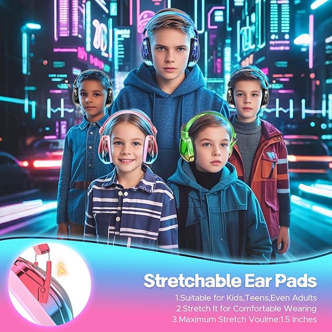 Homicozy Kids Ear Protection - Noise Canceling Sound Proof Headphones for Girls & Teens, Safety Noise Reduction Ear Muffs for Autism & Sound Blocking Kids Hearing Protection for Concerts