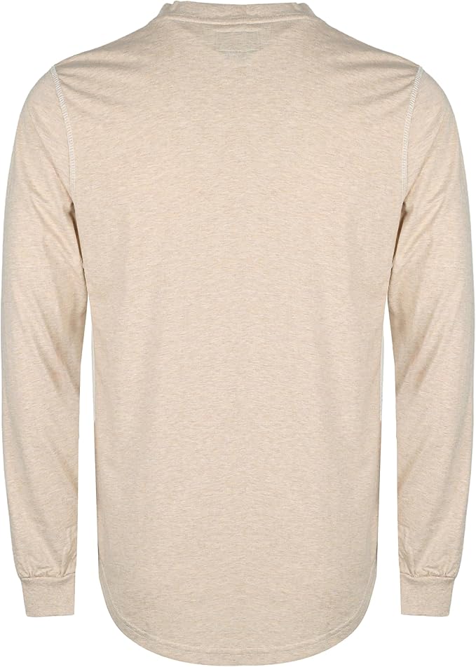 TICOMELA FR Shirts for Men 6oz Flame Retardant Mesh Breathable T-Shirt NFPA2112 Fire Retardant Henley Shirts