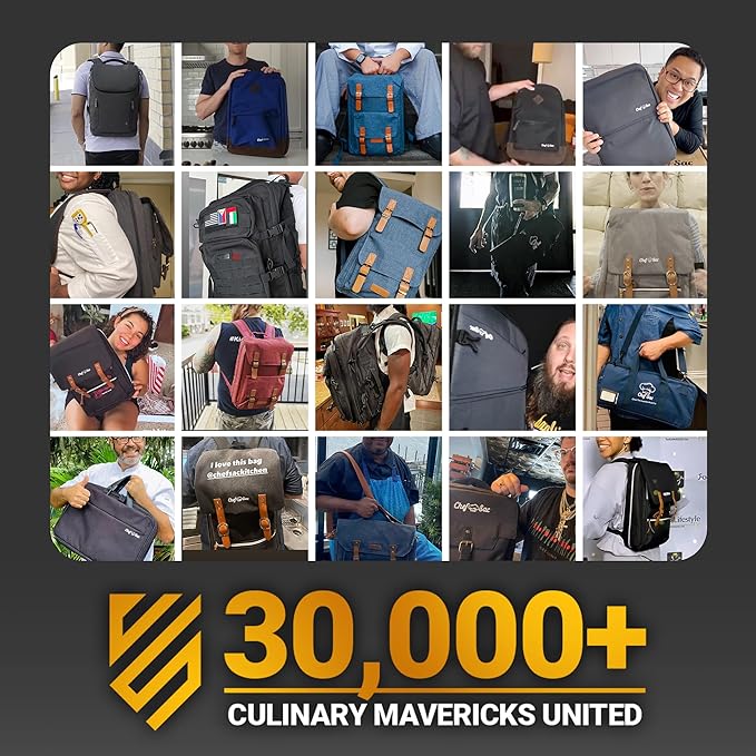 Chef Sac Chef Apron | Cotton Canvas Kitchen Apron | Aprons for Men | Aprons for Women with Pockets | Professional Chef Aprons