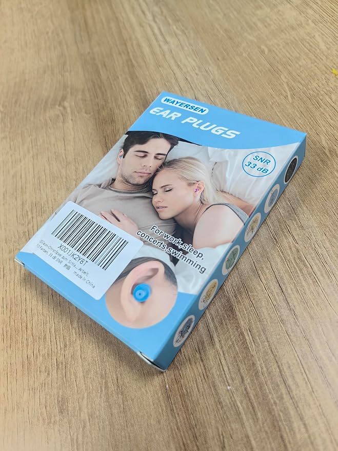 Ear Plugs for Sleeping Noise Cancelling, 10 Pairs Reusable Earplugs for Sleeping, Concert, Snoring, Travel, Work, 10 Colors, 33dB SNR