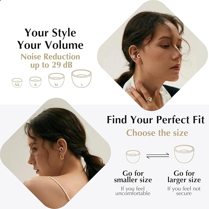 Soft Ear Plugs for Sleeping,Reusable Ear Plugs for Noise Reduction
