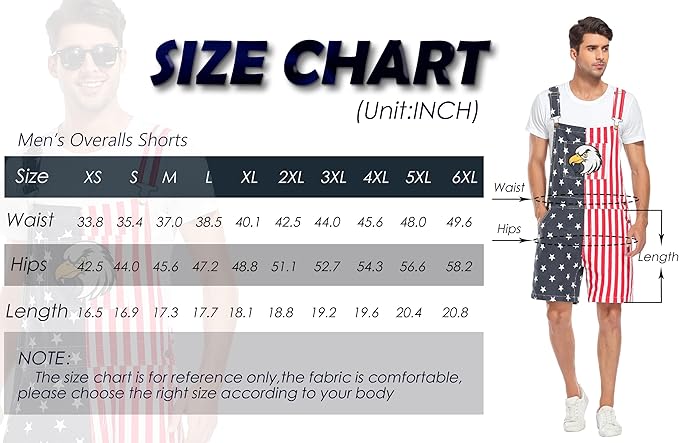 Unisex Printed Overalls Shorts Romper Festival Jumpsuits Work Bibs Coveralls Gifts for Men and Women