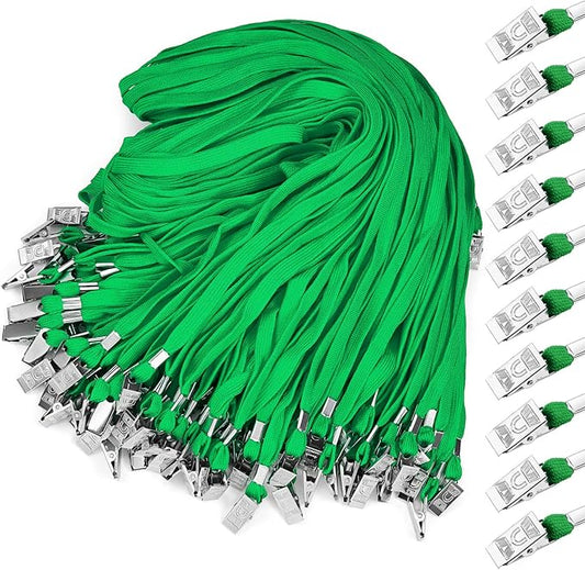 Marspark Lanyards Bulk with Clip Flat Neck Lanyard Badge Lanyard with Swivel Hook Lanyards for ID Cards Holder