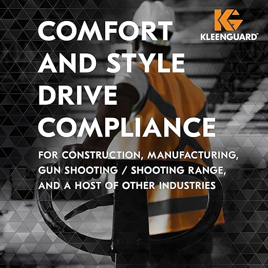 Kleenguard™ V30 Nemesis™ Foam Safety Glasses (65336), Smoke Lenses with KleenVision™ Anti-Fog coating, Black Frame, Unisex Eyewear for Men and Women (12 Pairs/Case)