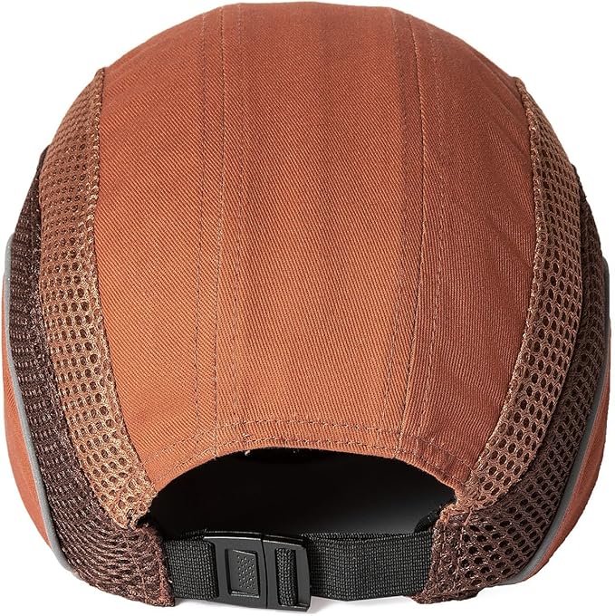 Lightweight Safety Bump Cap - Breathable Baseball Style Protective Hat with Reflective Stripes