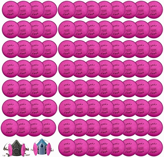 216Pieces -108Pack 2097 Particulate Filter,2097 Filter Compatible with 6000 6200 6800 7000 FF-4 Series to Replace Filters