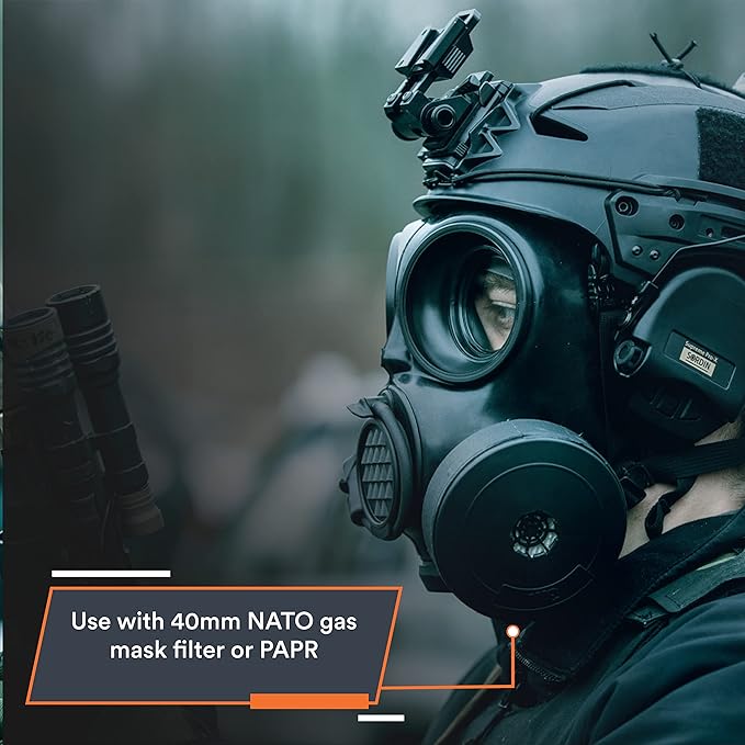 MIRA SAFETY M Full Face Respirator Mask - CBRN Gas Mask, Chemical Respirator CM-7M (Large)