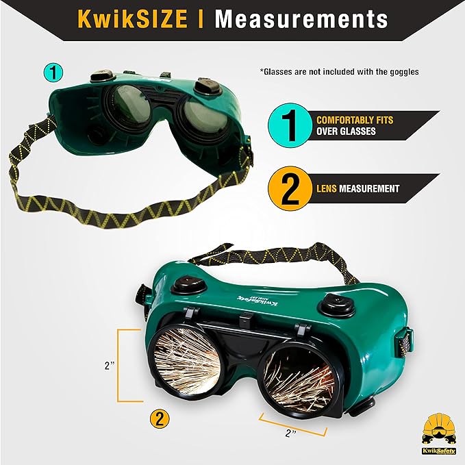 KwikSafety - Charlotte, NC - EAGLE EYES, HAMMERHEAD, OWL Welding Goggles [ANTI-FOGGING ANTI-SCRATCH] ANSI Tested OSHA