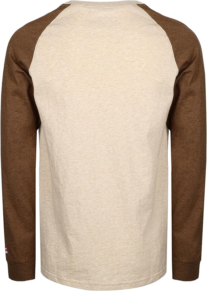 BOCOMAL FR Shirts Two-Tone Crew for Summer 4oz EX Lightweight Flame Resistant Long Sleeve Work T-Shirt Base Layer