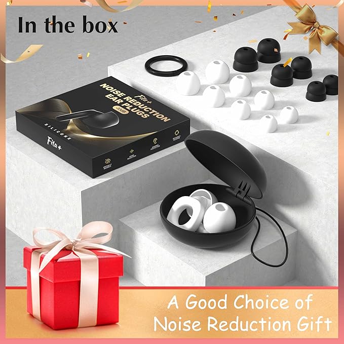 Soft Ear Plugs for Sleeping,Reusable Ear Plugs for Noise Reduction