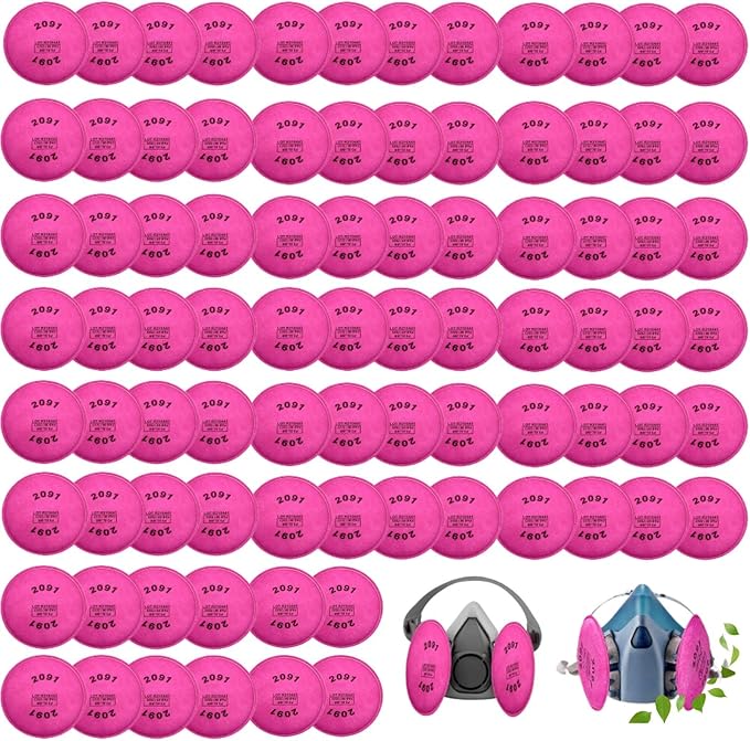 120pcs(60Pack) 2091 Particulate Filter,2091 Filter Compatible with 6000 6200 6800 7000 FF-4 Series to Replace Filters