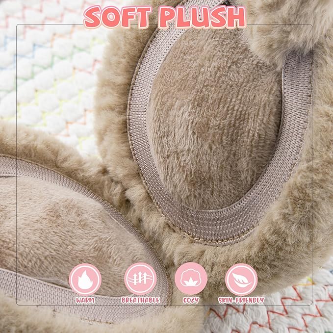 XIAOHAWANG Winter Earmuffs for Kids Girl Warm Ear Muffs Baby Boy Plush Padded Ear Warmer