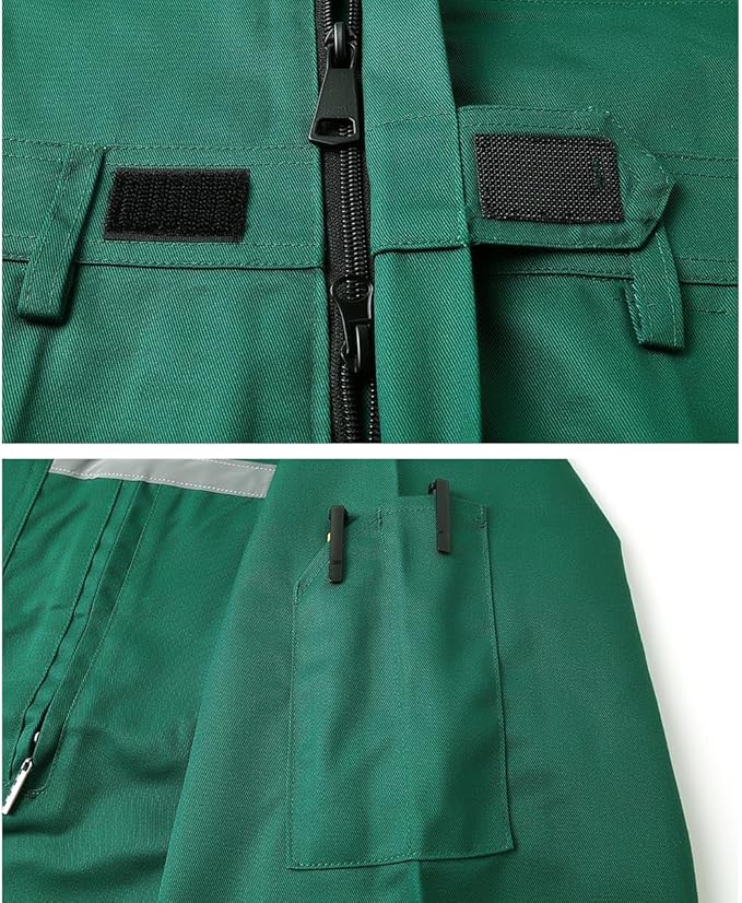 Mens Workwear Coveralls Multi Pockets Work Suit Mechanic Overalls Jumpsuits Unisex Long Sleeve Garage Coverall
