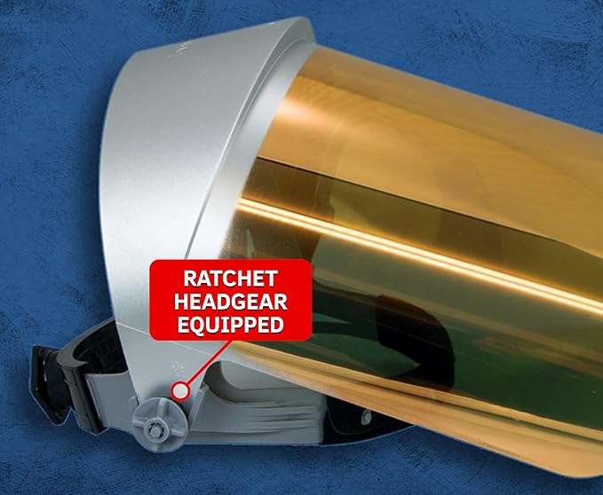 OBERON Heat Reflective Face Shield - Ratchet Headgear