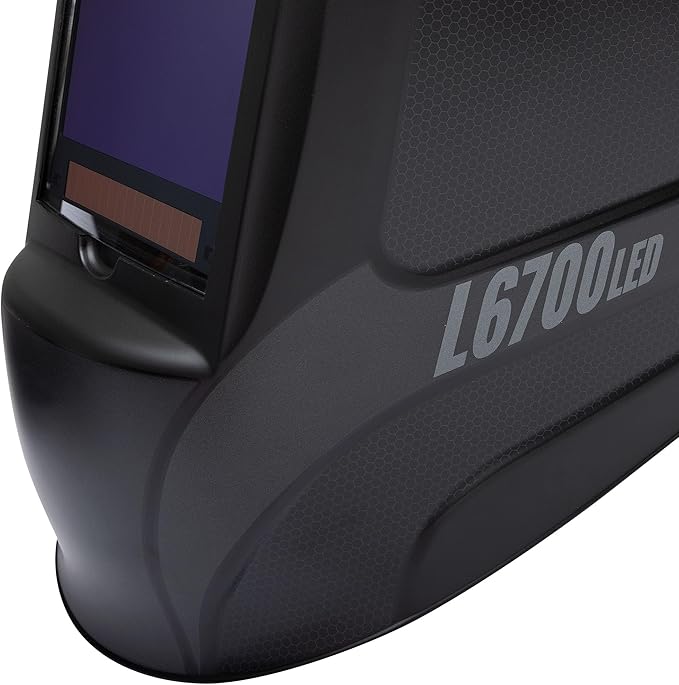 Eastwood L6700 MIG TIG Welding Helmet Matte Black with LED Light