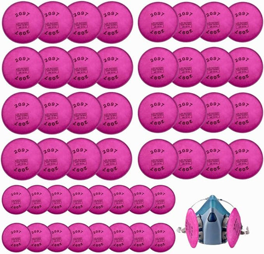 48Pcs 2097 Particulate Filter,2097 Filter Installed on Filter Retainer Replacement for 6000 6200 6800 7000 FF-4(24Pack)