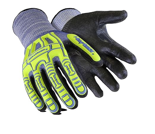 HexArmor Cut-Resistant Impact Protection PU Palm Work Gloves 12-Pack | Rig Lizard Series 2095 | Small