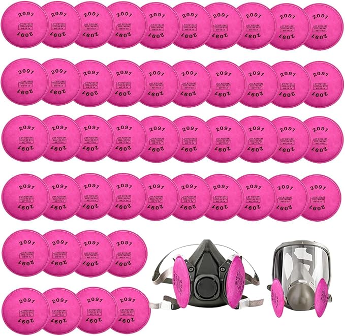 60pcs(30Pack) 2091 Particulate Filter,2091 Filter Compatible with 6000 6200 6800 7000 FF-4 Series to Replace Filters
