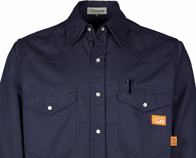 Titicaca FR Shirt Flame Resistant Work Shirt Men's Cotton 7.5oz Welding Shirt