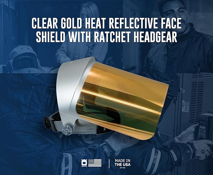 OBERON Heat Reflective Face Shield - Ratchet Headgear